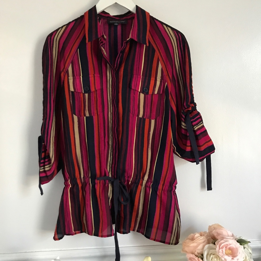Striped Collared Shirt - Picture 2 of 6
